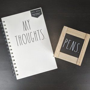 Rea Dunn "MY THOUGHTS" Notebook with Pen Holder
